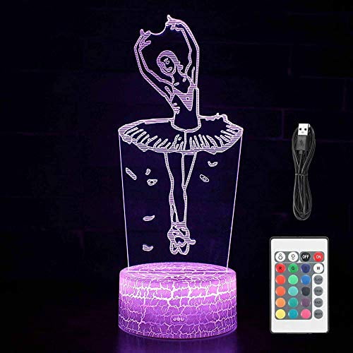 3D Led Night Light Remote Control USB Table Lamp 16 Color Changing for Kids GIFT 3D Led Night Light Remote Control USB Table Lamp 16 Color Changing for Kids GIFT